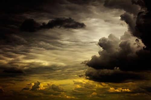 Photography titled "Gloomy Sky 0002" by Marcin Prasal, Original Artwork