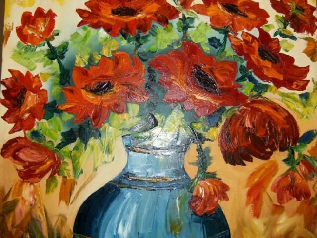 Painting titled "Rosas de Istambul" by Marcio Rosa Mendes, Original Artwork