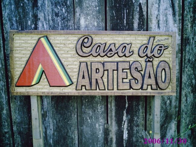 Escultura intitulada "Casa do Artesão" por Manotaço, Obras de arte originais