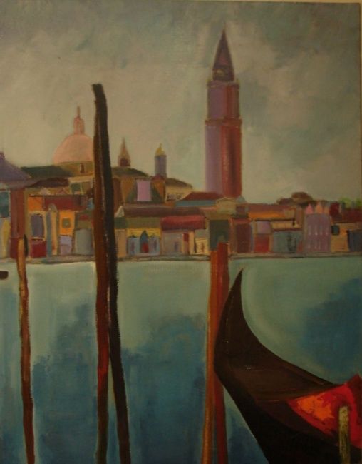 제목이 "Gondole à Venise"인 미술작품 Marc Levy로, 원작