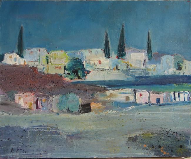 Painting titled "Paysage marocain" by Marc Levy, Original Artwork