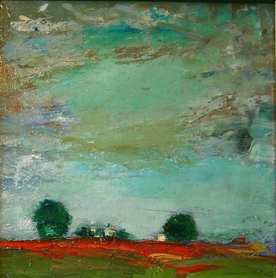 Painting titled "Paysage clair" by Marc Levy, Original Artwork