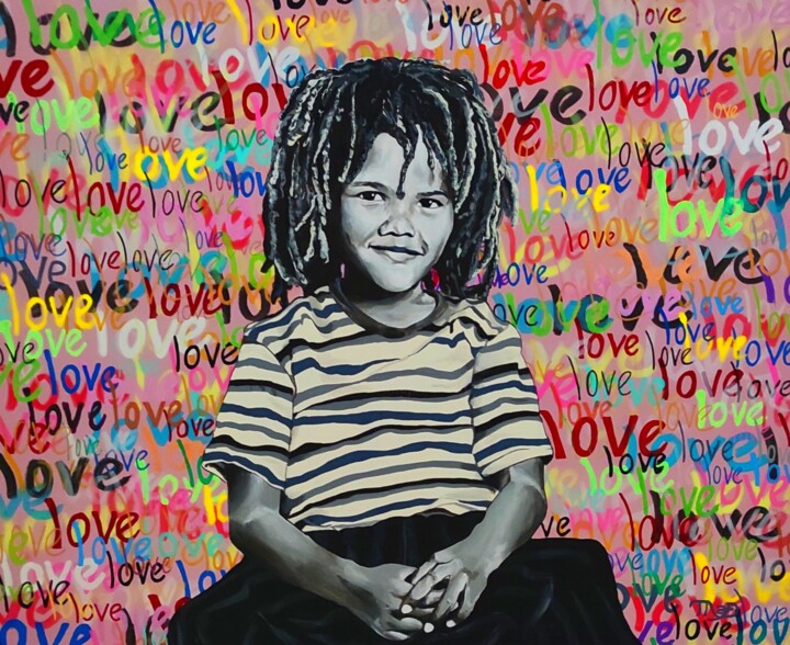 Painting titled "Rasta boy" by Marco Andreani-Durieux (M.A-D), Original Artwork, Acrylic