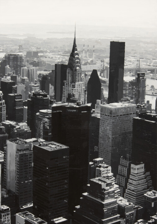 绘画 标题为“Chrysler Building N…” 由Marco Barberio, 原创艺术品, 丙烯 安装在木质担架架上