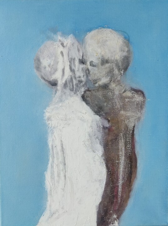 Pittura intitolato "La tua morte mi som…" da Marco Barizza, Opera d'arte originale, Olio