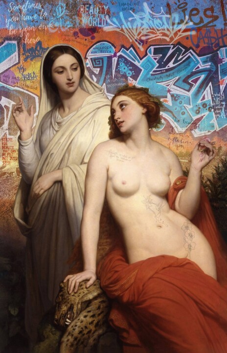 Pintura intitulada "LA BELLEZZA SALVERÀ…" por Marco Battaglini, Obras de arte originais, Acrílico