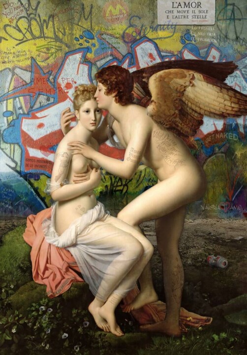 Pittura intitolato "TEMPUS FUGIT, AMOR…" da Marco Battaglini, Opera d'arte originale, Acrilico
