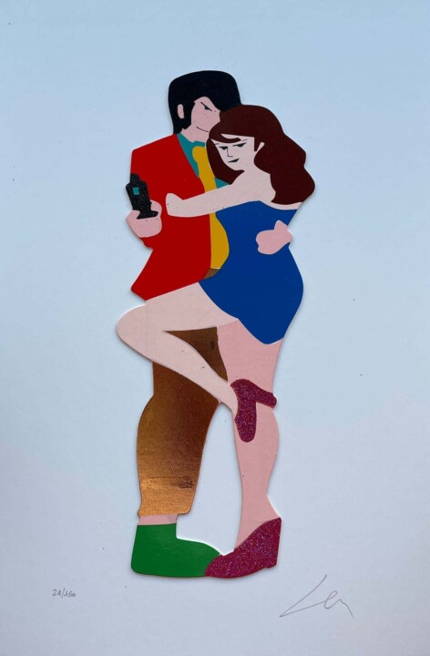Incisioni, stampe intitolato "Partners In Crime" da Marco Lodola, Opera d'arte originale, Serigrafia