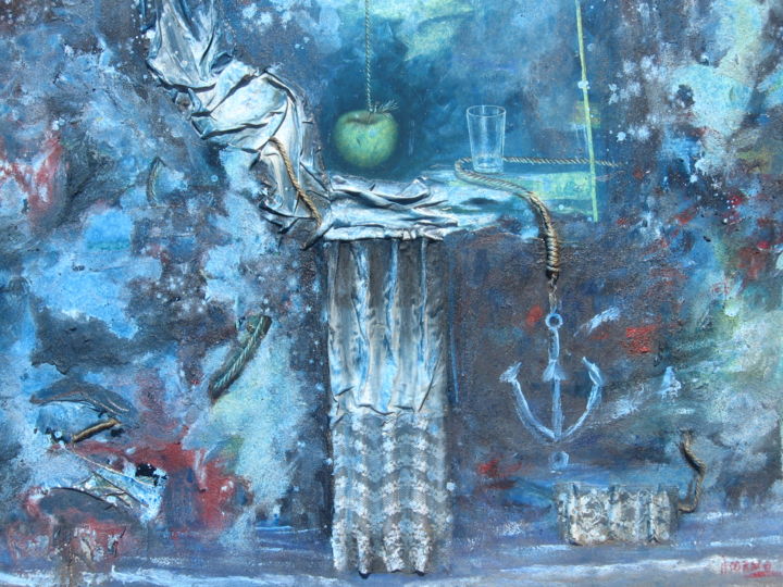 Pintura titulada "estudio-de-bodegon-…" por "Osorno", Obra de arte original, Otro