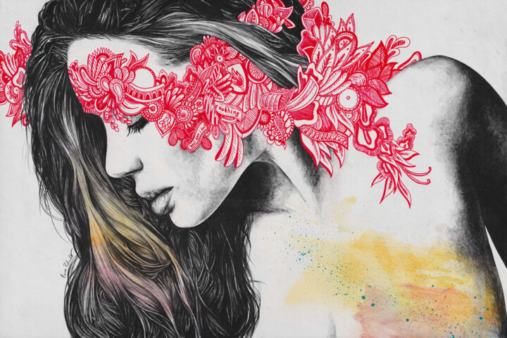 Рисунок под названием "Conceptual Romance" - Marco Paludet, Подлинное произведение искусства, Графит