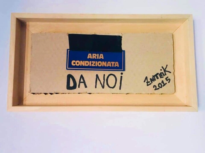 Collages titled "Aria condizionata d…" by Marco Zautzik, Original Artwork, Marker