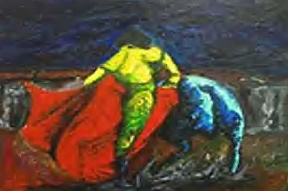 Painting titled "El Torrero" by Marco Govea, Original Artwork