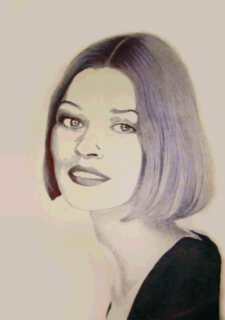 Drawing titled "The Portrait of Cla…" by Marco Magellan, Original Artwork