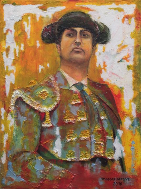 Painting titled "Morante" by Marcos Sánchez, Original Artwork, Acrylic