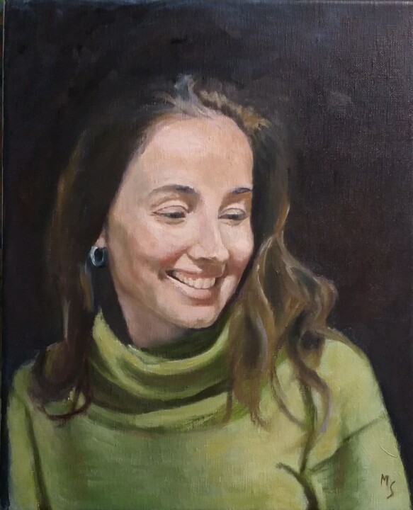 Pittura intitolato "Karin" da Marc Sellam, Opera d'arte originale, Olio