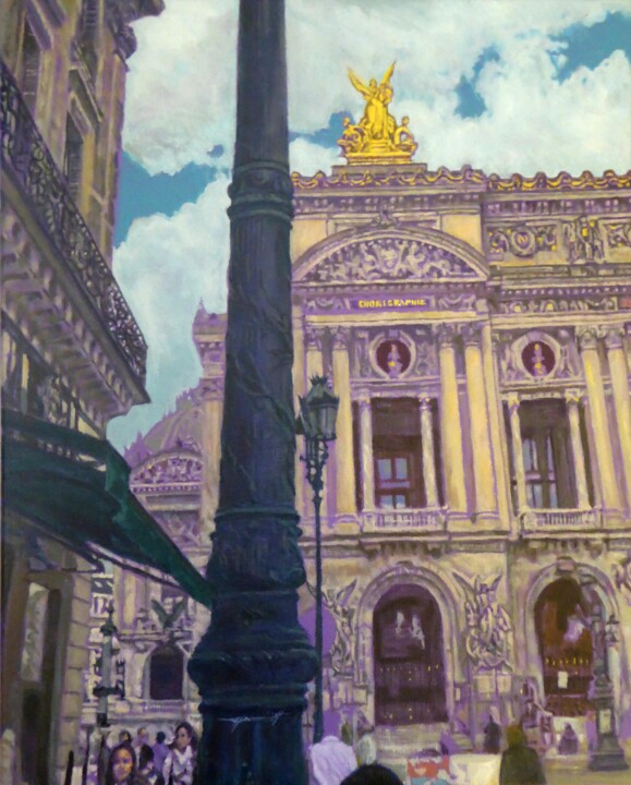 Malerei mit dem Titel "" Opera " Paris Ser…" von Marcus Kupferschmidt (ROBN2KOOL), Original-Kunstwerk, Acryl