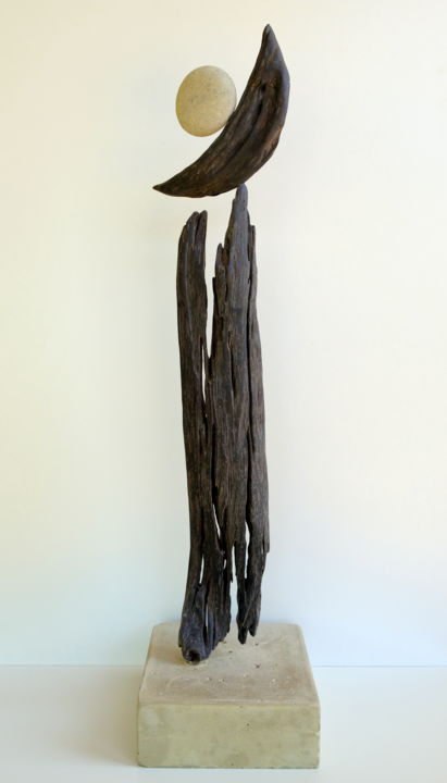 Sculpture titled "Sans titre 123" by Nestor, Original Artwork, Wood