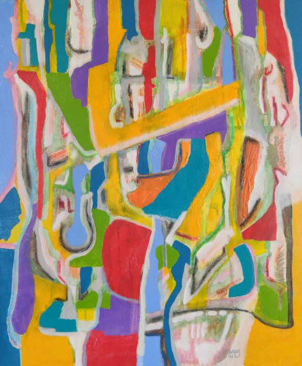 Pintura intitulada "Under Pressure" por Marcus Correa, Obras de arte originais, Acrílico