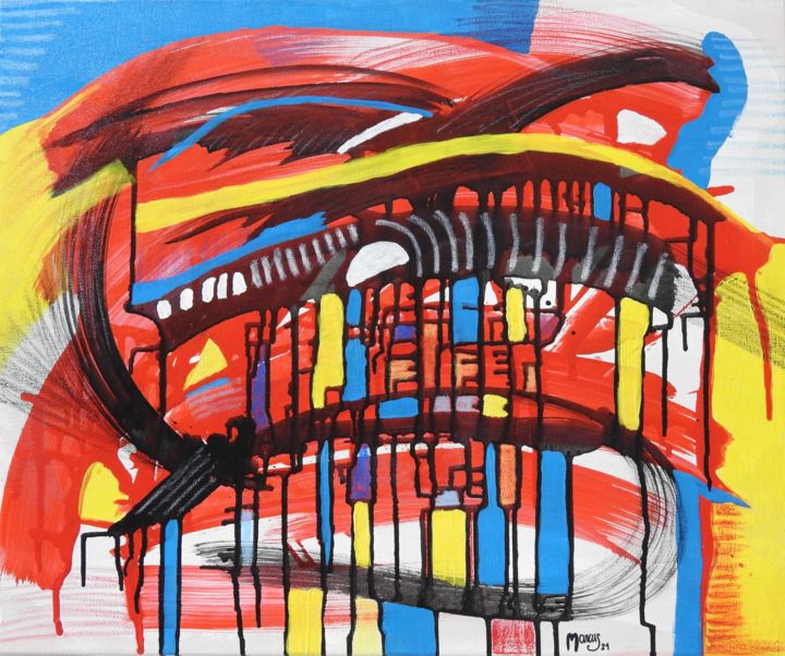 Pintura intitulada "There is a light th…" por Marcus Correa, Obras de arte originais, Acrílico