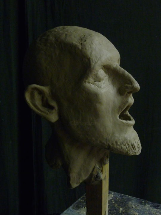 Sculpture intitulée "The Head of Ecstasy" par Marc Vinciguerra, Œuvre d'art originale