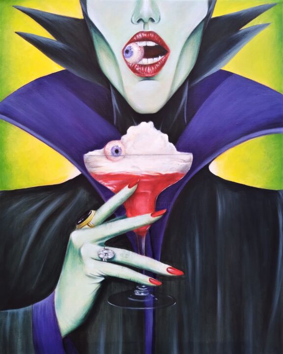 Картина под названием "Bloody Molly" - Maretta Elsalieva, Подлинное произведение искусства, Масло
