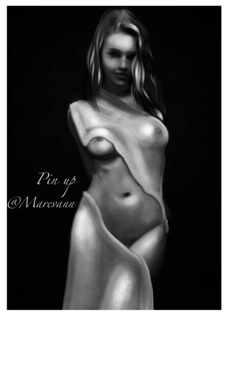 Arte digital titulada "Statue" por Marevann, Obra de arte original, Pintura Digital