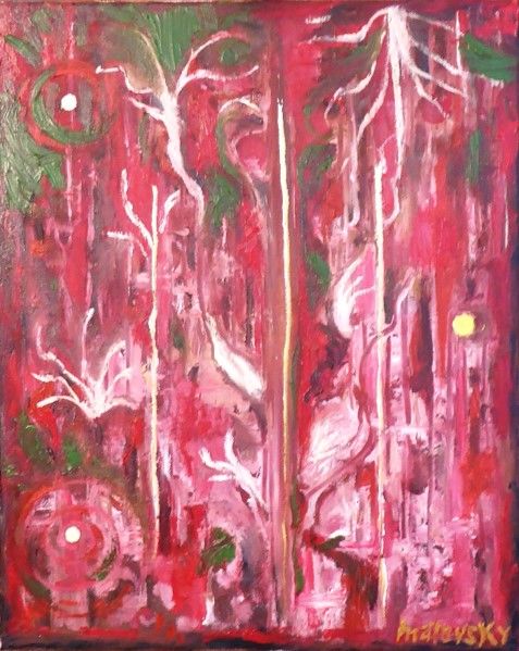 Peinture intitulée "Des racines et des…" par Marevsky, Œuvre d'art originale