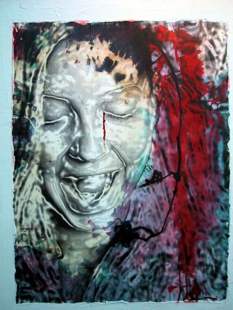 Pintura titulada "el grito" por Margarita, Obra de arte original, Oleo