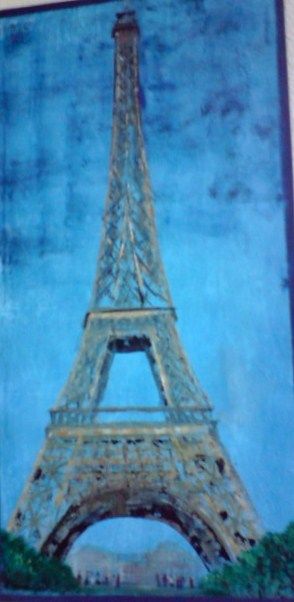 Pintura titulada "tour Eiffel" por Margarita, Obra de arte original
