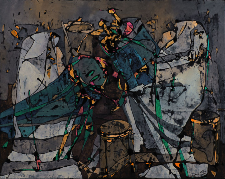 Painting titled "bima.jpg" by Margalit (Malgorzata Krasucka), Original Art,
