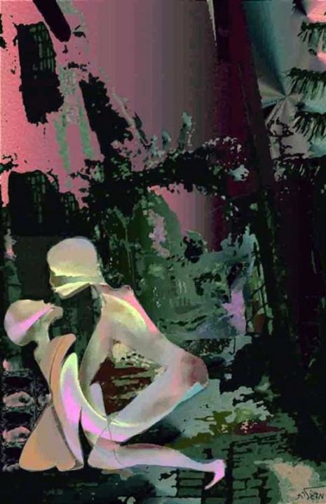 Digital Arts titled "Jerozolima2 erotic" by Margalit (Malgorzata Krasucka), Original Artwork