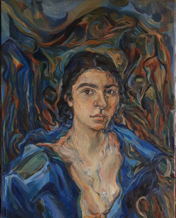 Malerei mit dem Titel "no name" von Margaret Babayan, Original-Kunstwerk, Öl