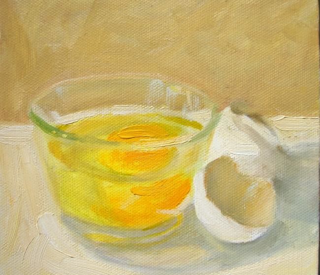 Painting titled "egg.jpg" by Margaret Aycock, Original Art, Oil