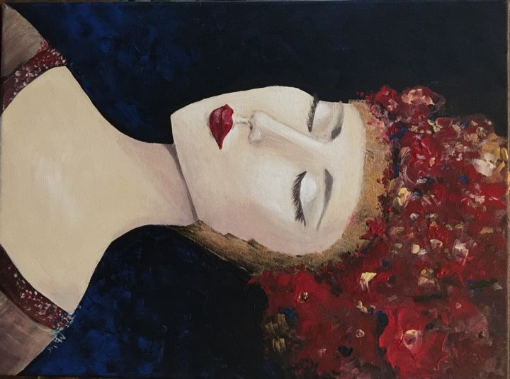 Painting titled "Felicity_acrylic or…" by Margarita Ado, Original Artwork, Acrylic