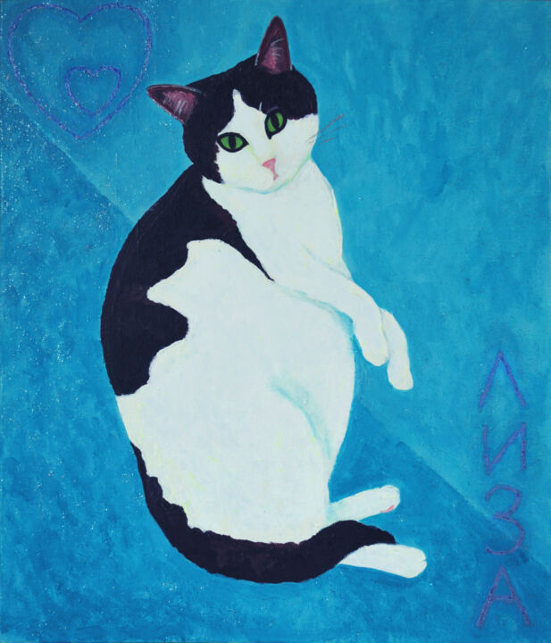 Malerei mit dem Titel "Lisa" von Margarita Felis, Original-Kunstwerk, Acryl