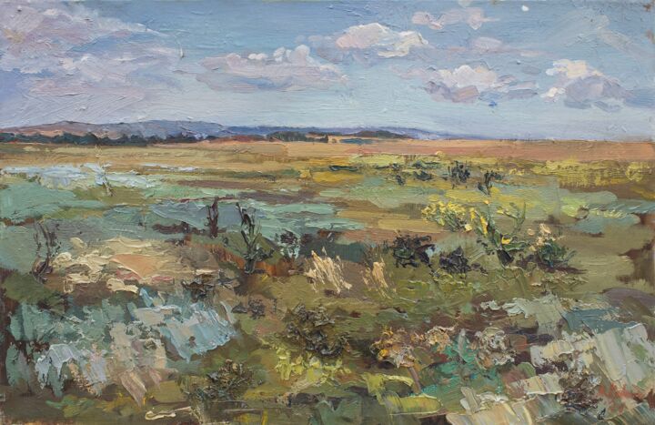 Malarstwo zatytułowany „" Motley grass"” autorstwa Маргарита Коваленко, Oryginalna praca, Olej