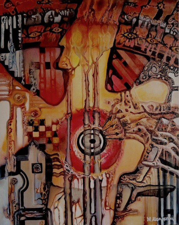 Картина под названием "The king is naked" - Margarita Malinovskaya, Подлинное произведение искусства, Масло
