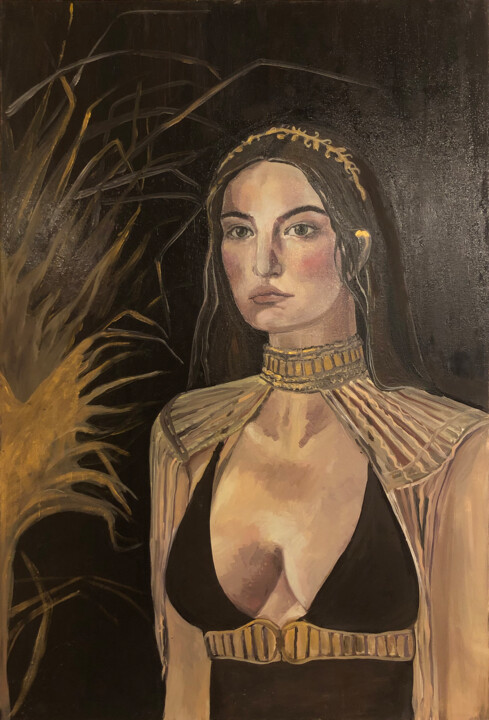 绘画 标题为“Oil painting portra…” 由Margarita Nikonova, 原创艺术品, 油