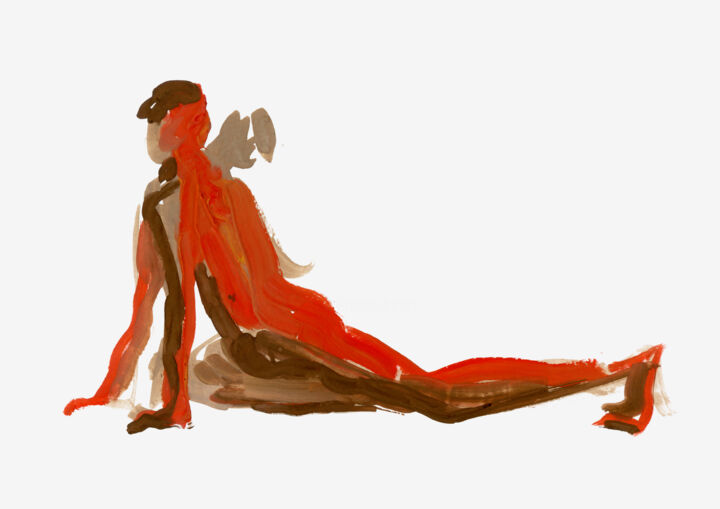 Рисунок под названием "Dancer 12" - Margarita Simonova, Подлинное произведение искусства, Гуашь