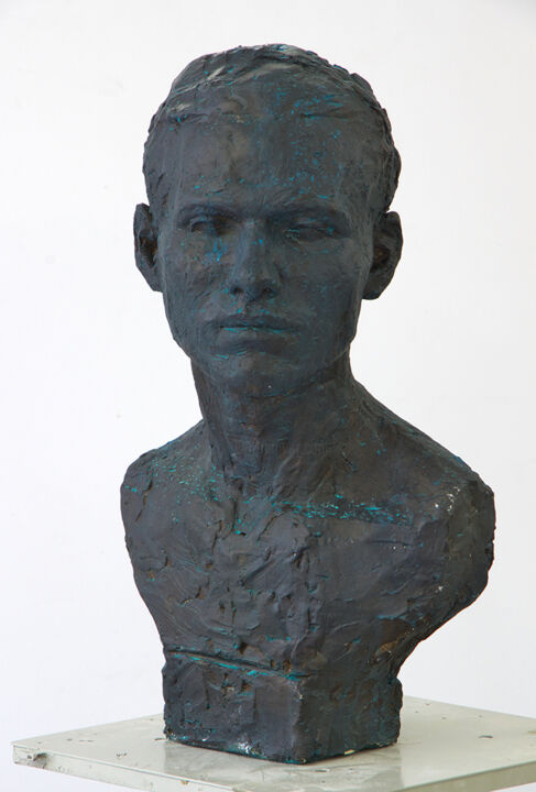 Sculpture titled "Senya" by Margarita Simonova, Original Artwork, Plaster