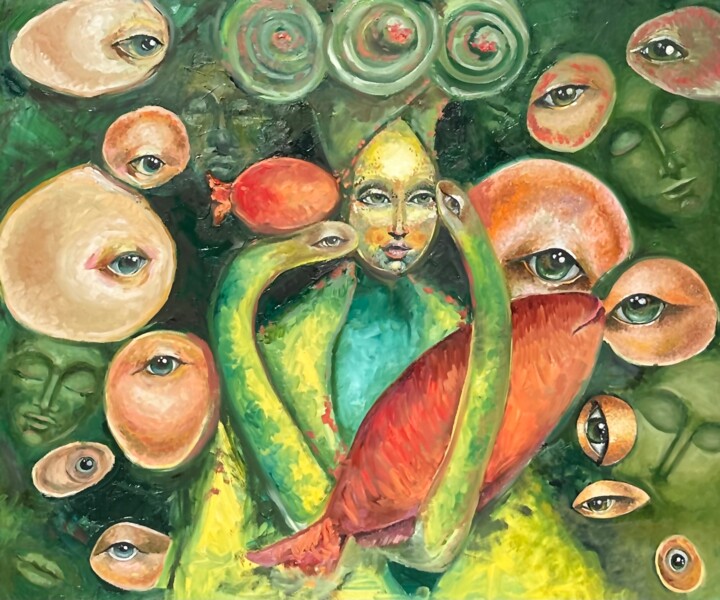 Painting titled "Infinity" by Margarita Smirnova, Original Artwork, Oil