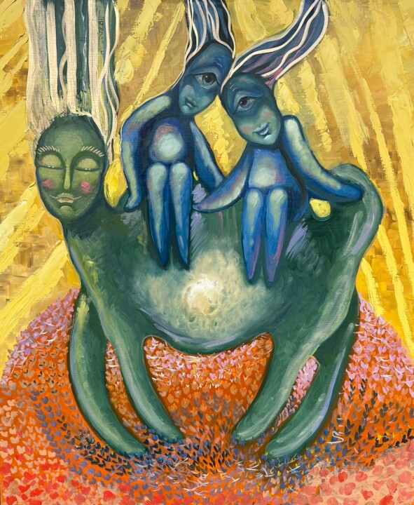 Pintura intitulada "Allowance" por Margarita Smirnova, Obras de arte originais, Óleo