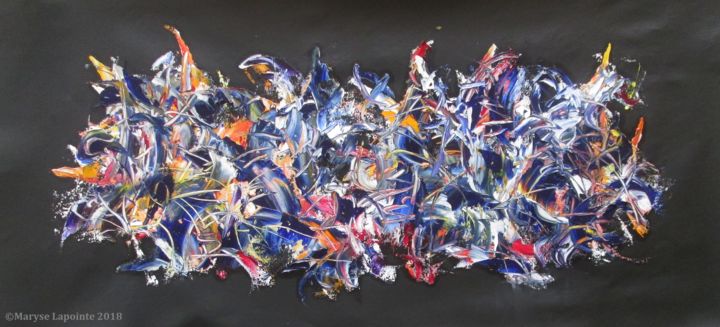 Painting titled "A Capella Glissando…" by Maryse Lapointe, Original Artwork, Oil
