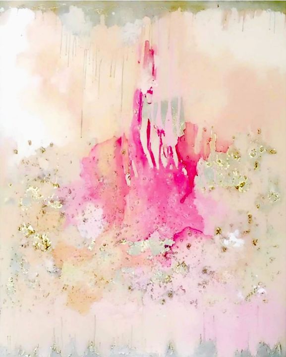 Pintura titulada "Eté en Terre Aride" por Margot Tomaszewska, Obra de arte original, Acrílico