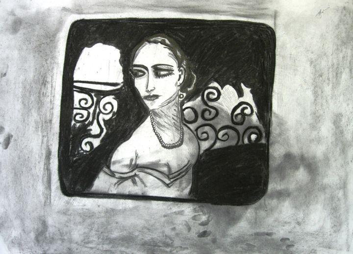 "00039-no-title.jpg" başlıklı Resim Maria Tsampi tarafından, Orijinal sanat, Karakalem