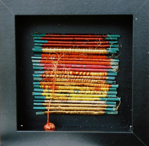 Textile Art titled "SEM TÍTULO XIV" by Maria Antónia Santos, Original Artwork, Thread