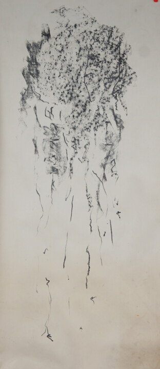 Drawing titled "Méduse" by Maria Antónia Santos, Original Artwork, Graphite