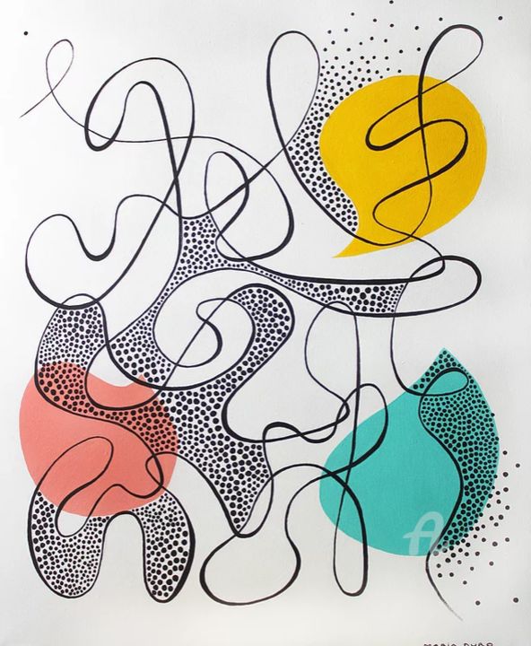 Pintura titulada "Movimientos" por Maria Duro, Obra de arte original, Acrílico