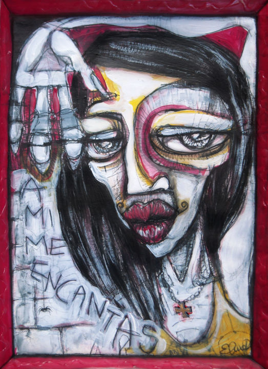 Картина под названием "A mi me encantas" - Maria Elena Stellato, Подлинное произведение искусства, Акрил