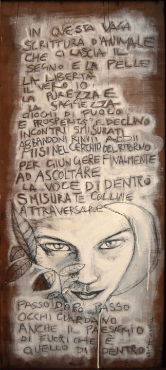 Painting titled "Abbandoni, rinvii,…" by Maria Elena Stellato, Original Artwork, Acrylic